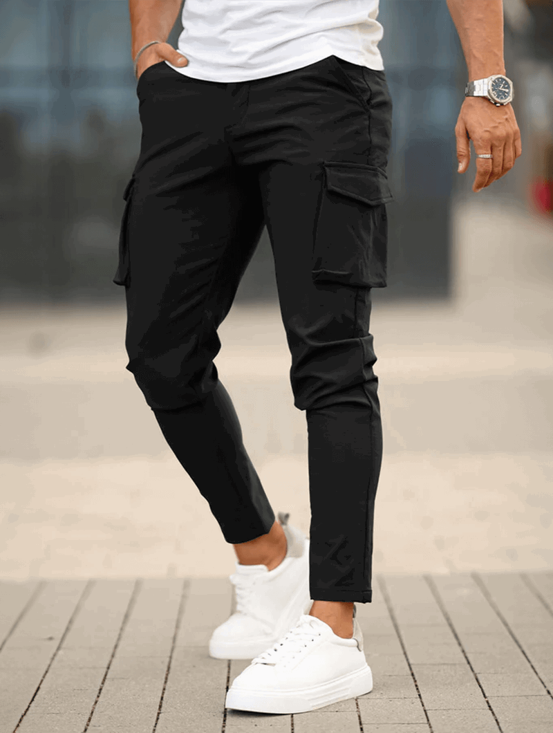 Franco Pantaloni Cargo - Nero
