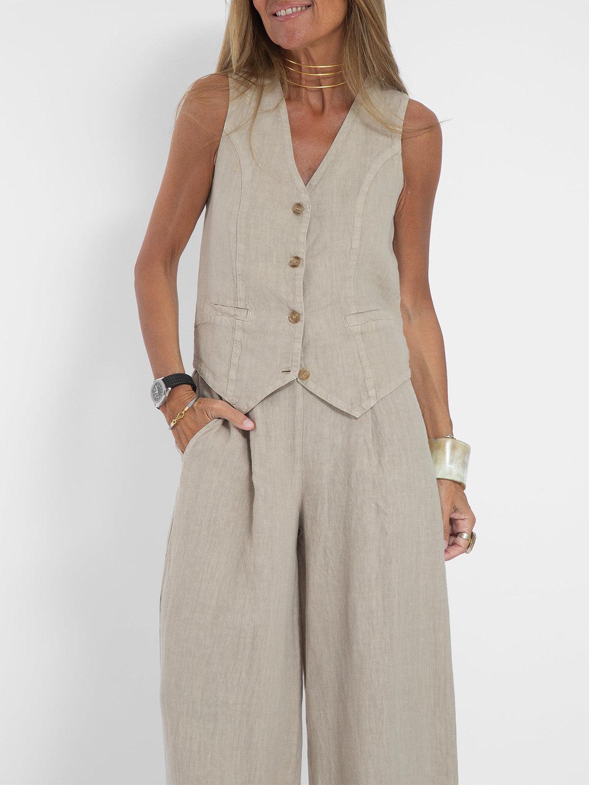 Completo con gilet e pantaloni