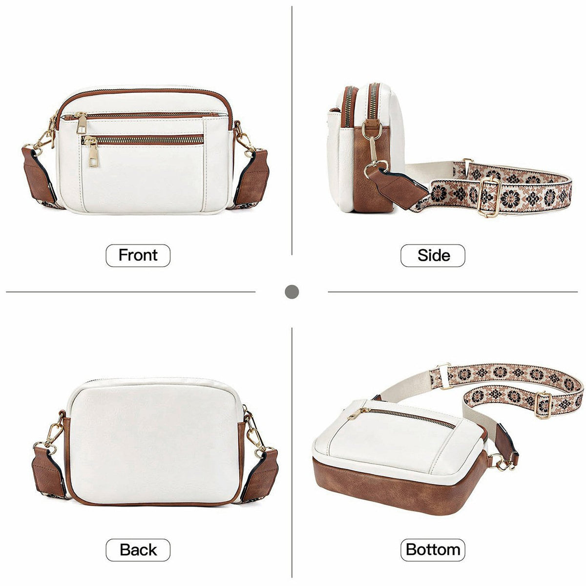 Elena | Borsa a Spalla in Pelle Raffinata