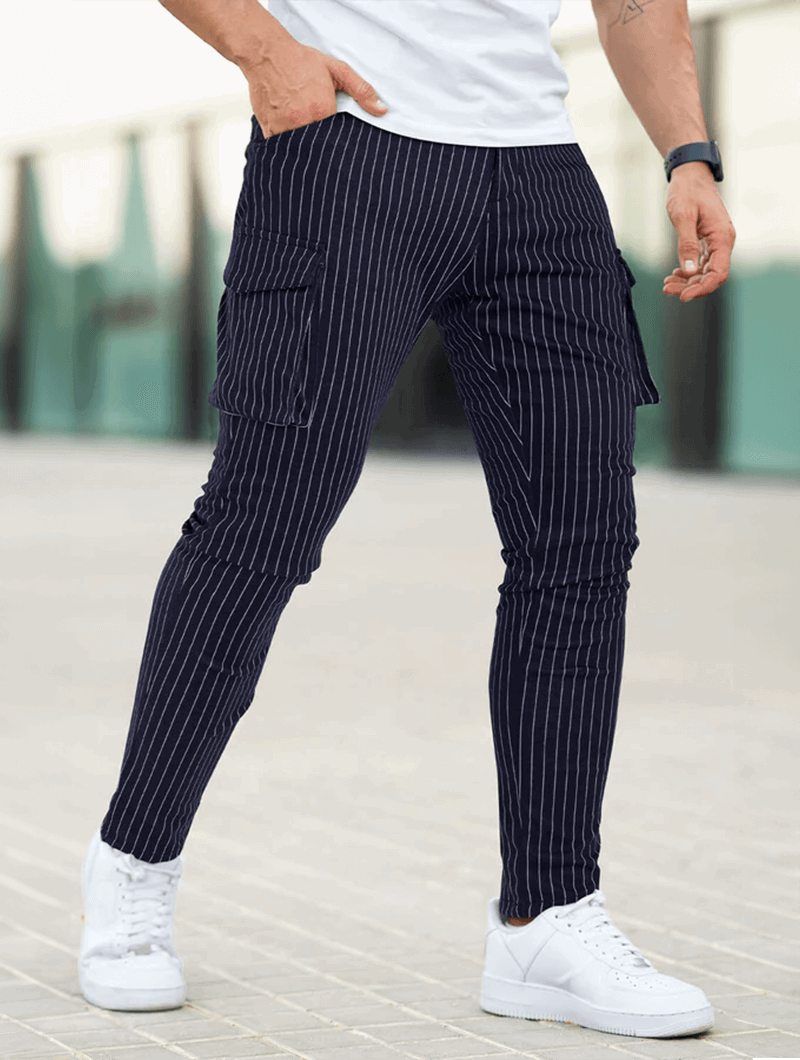 Vittorio Pantaloni Slim Fit - Blu Scuro