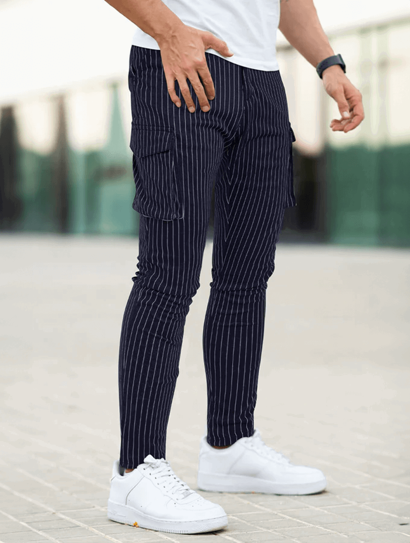 Vittorio Pantaloni Slim Fit - Blu Scuro