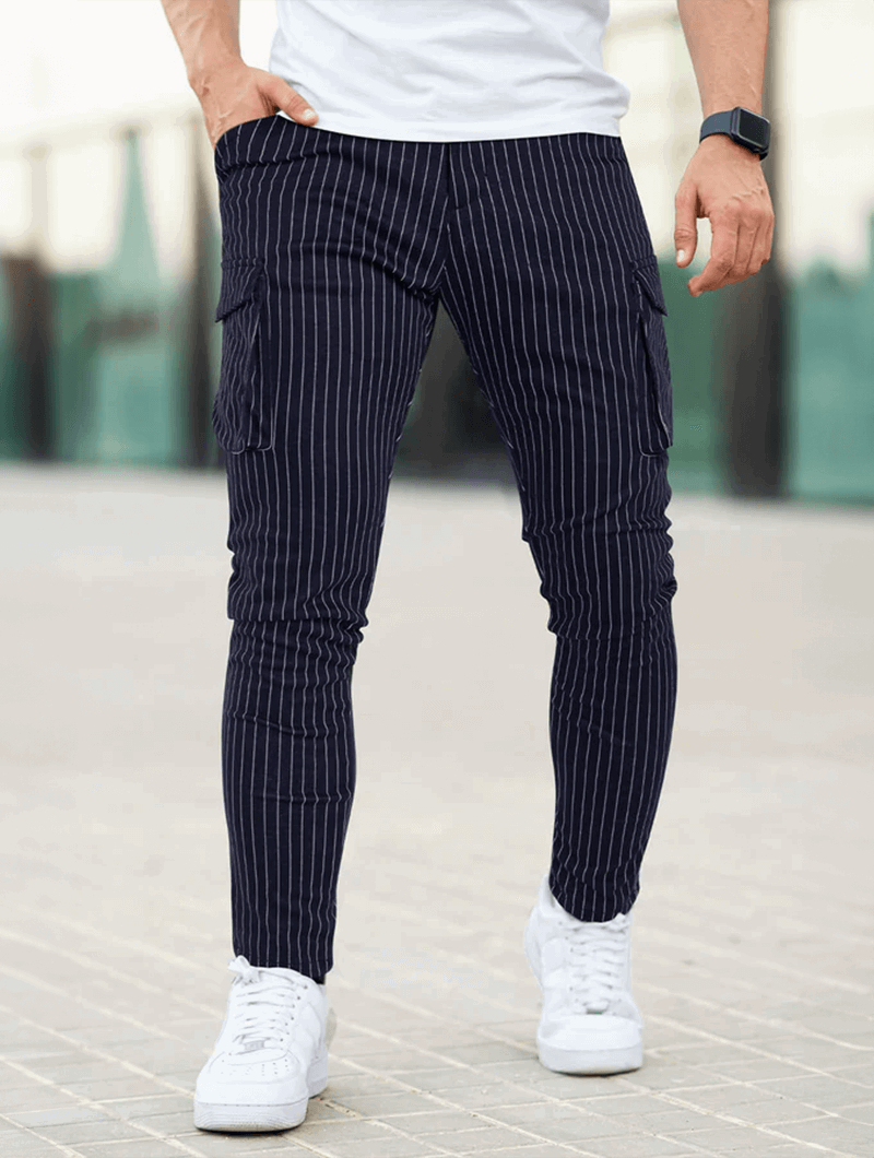 Vittorio Pantaloni Slim Fit - Blu Scuro