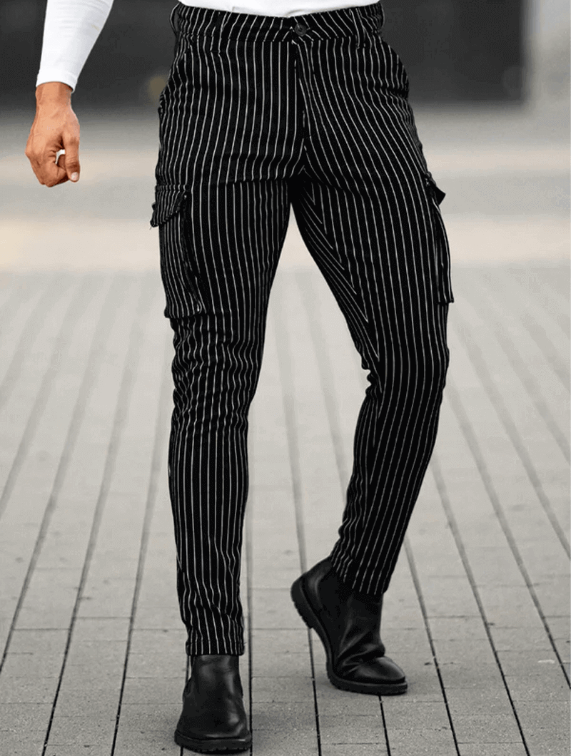 Vittorio Pantaloni Slim Fit - Nero