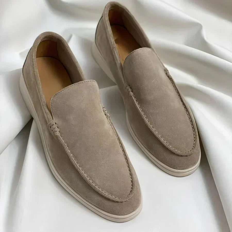 Enzo™ | Mocassini in camoscio con suola ibrida