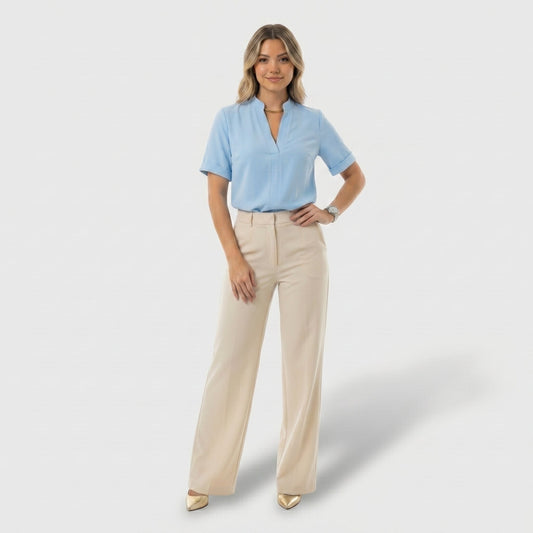 Élise — Blusa elegante con collo raffinato