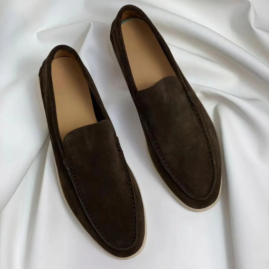Enzo™ | Mocassini in camoscio con suola ibrida