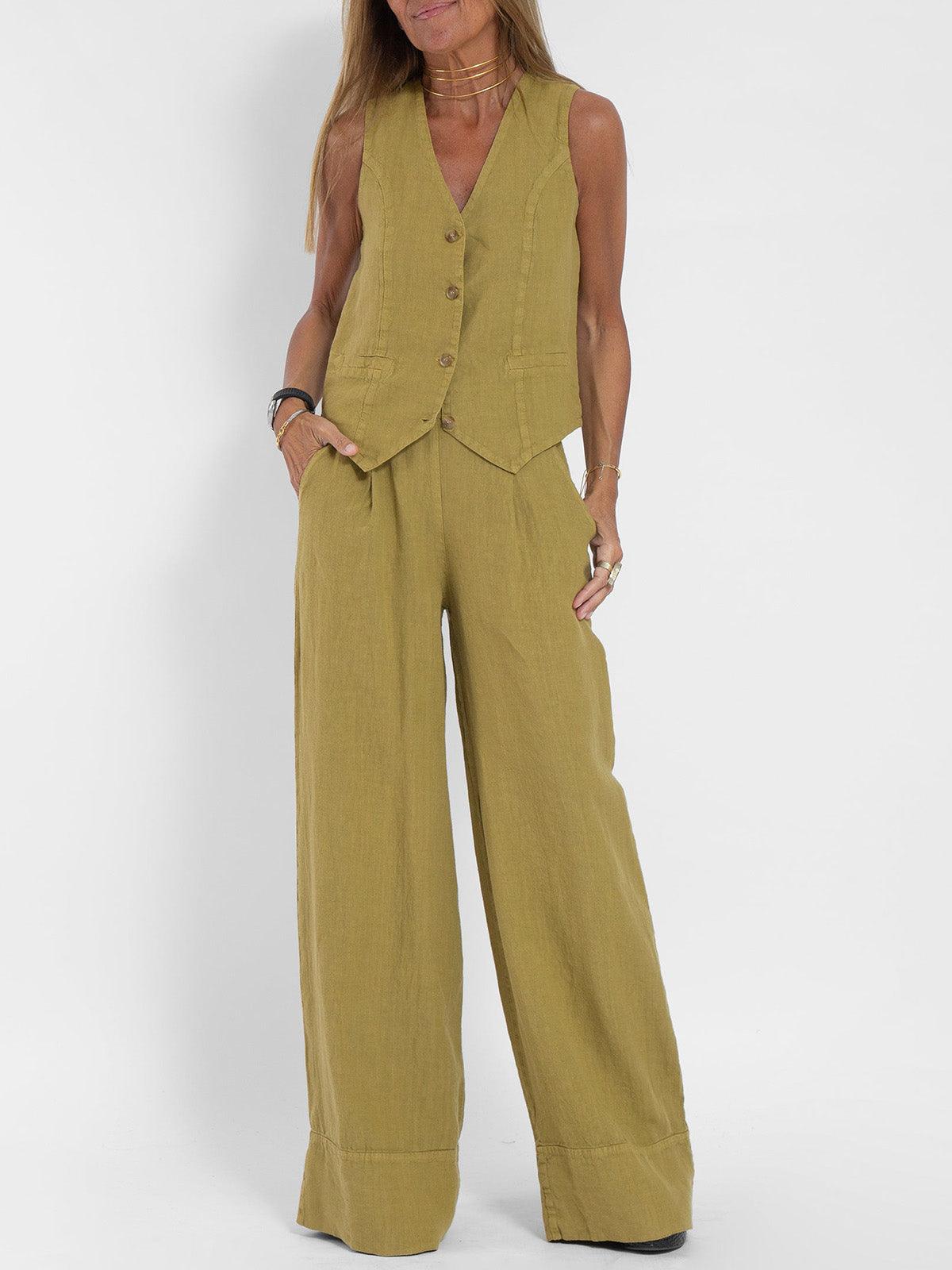 Completo con gilet e pantaloni