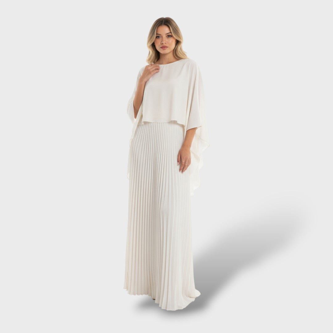 Vestito maxi elegante manica a pipistrello