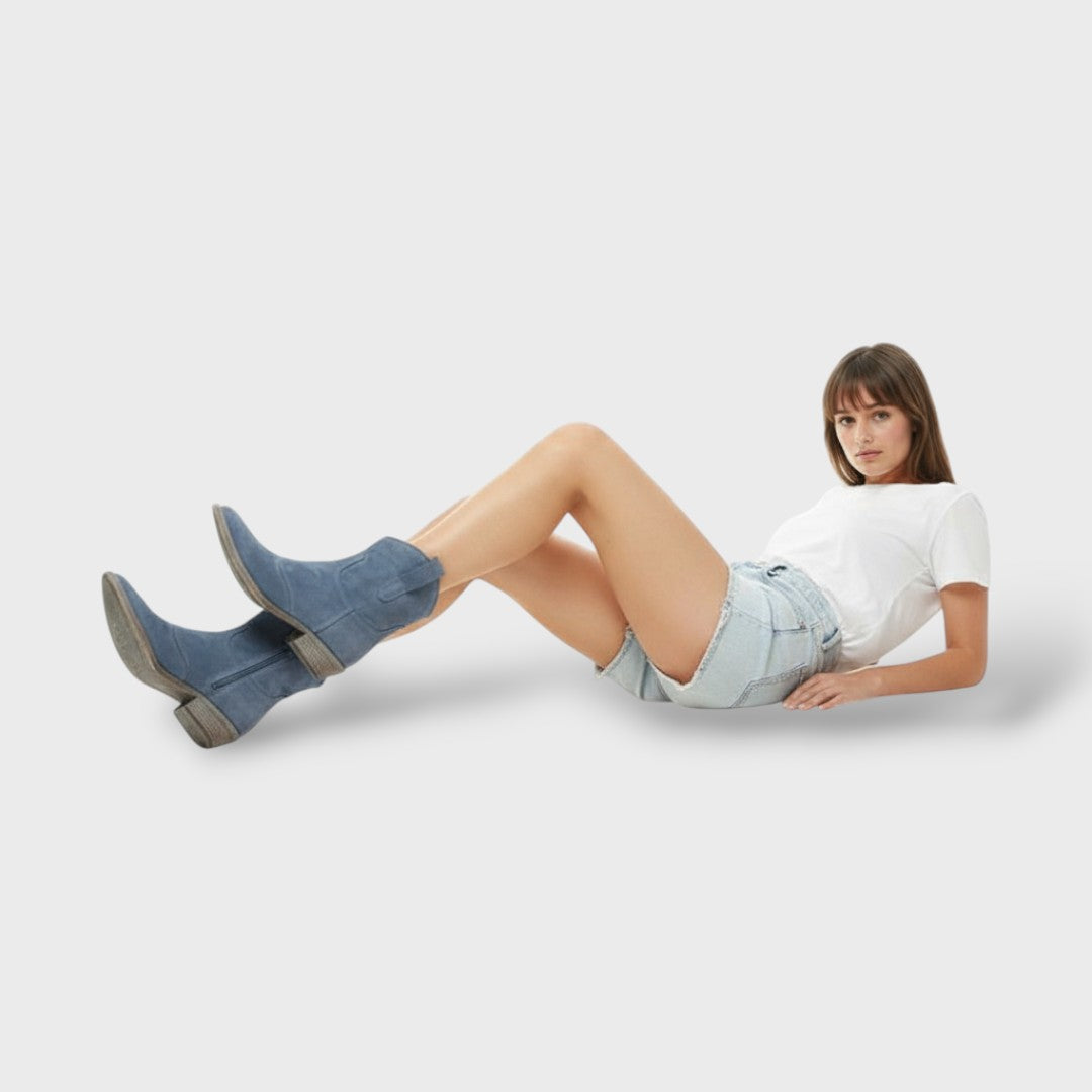Stivaletti Cowboy Vintage per Donna