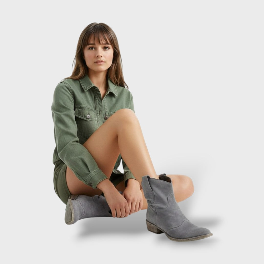 Stivaletti Cowboy Vintage per Donna