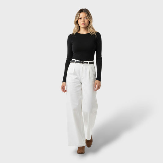 Pantalone Sartoriale a Gamba Larga Donna
