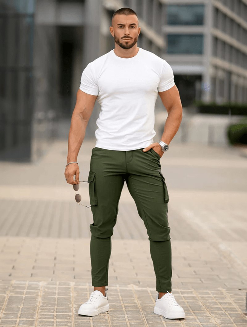 Franco Pantaloni Cargo - Verde