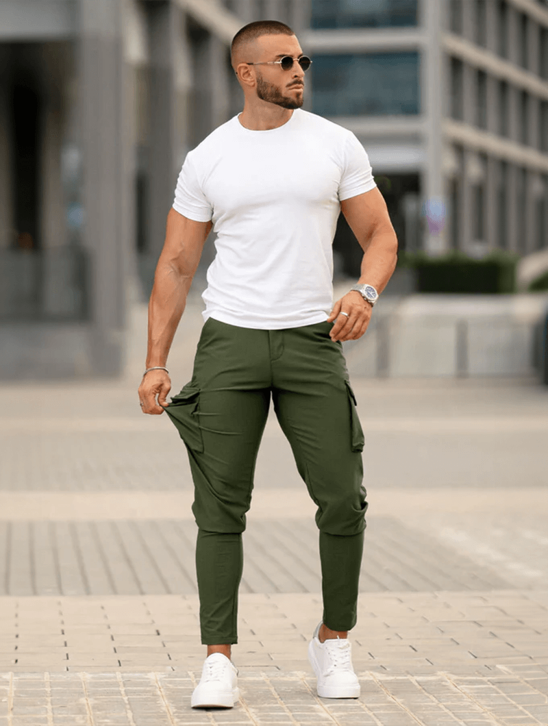 Franco Pantaloni Cargo - Verde