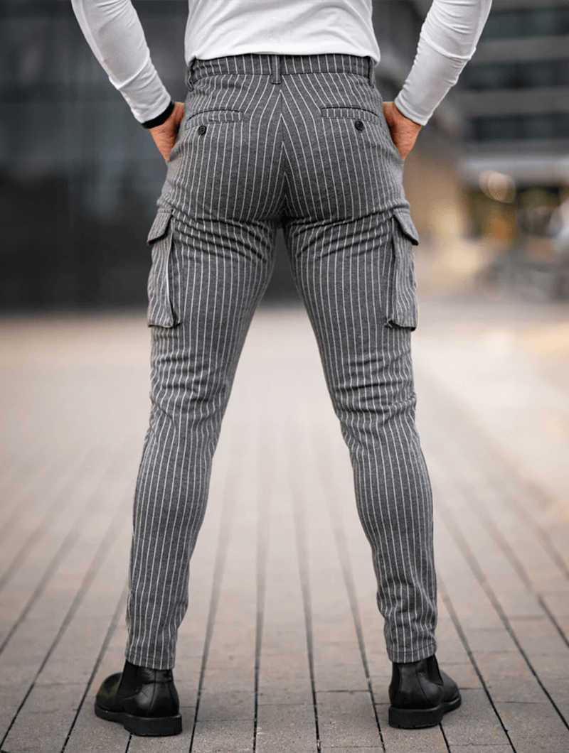 Vittorio Pantaloni Slim Fit - Grigio