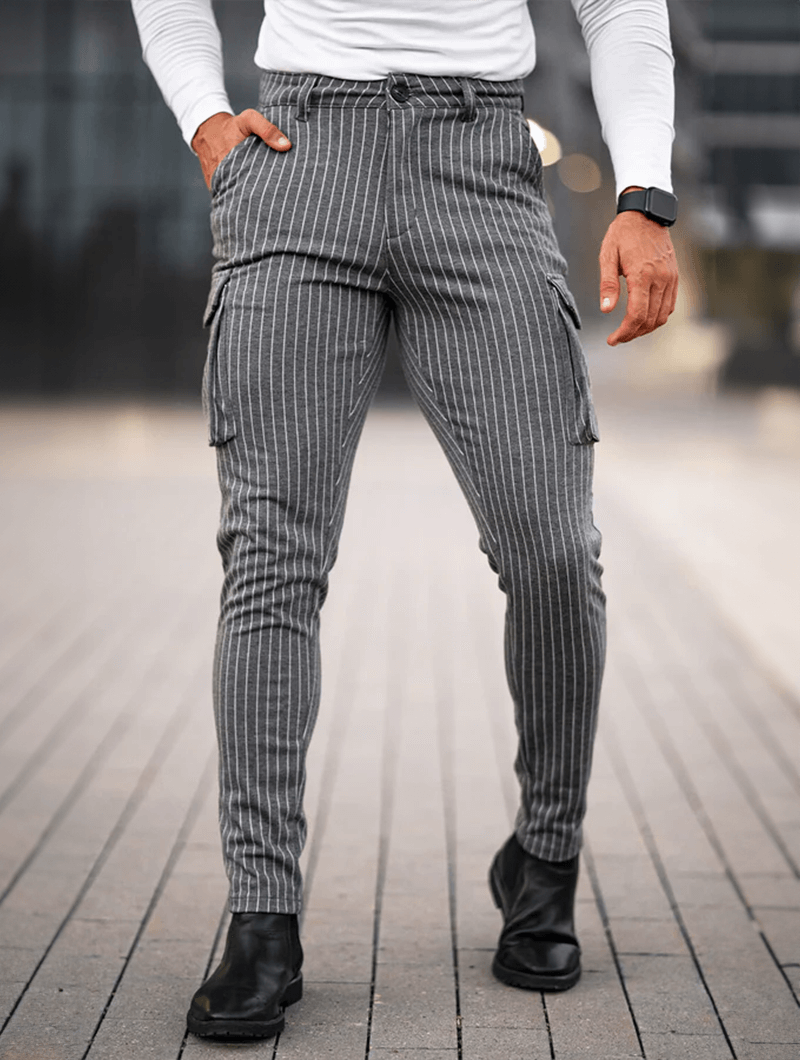Vittorio Pantaloni Slim Fit - Grigio