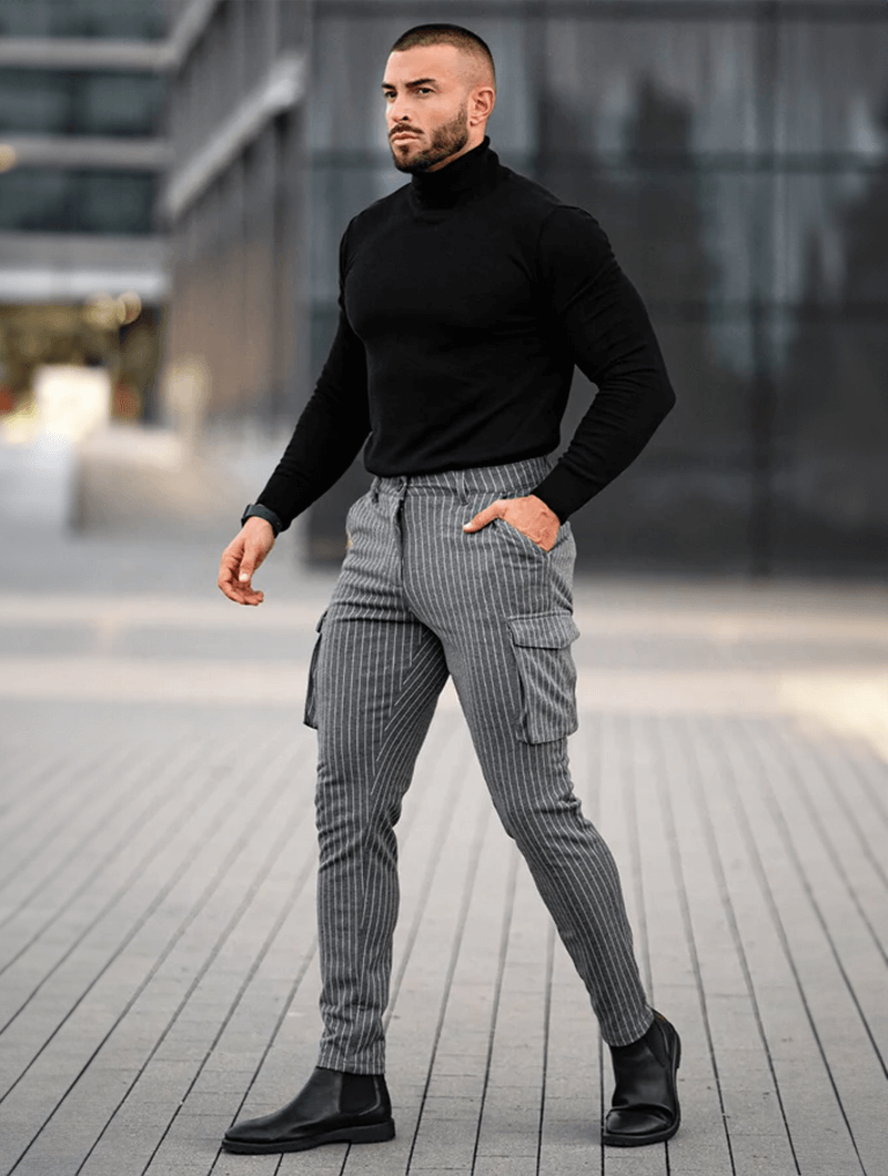 Vittorio Pantaloni Slim Fit - Grigio
