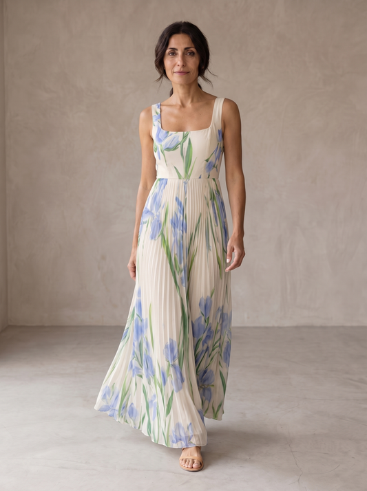 Oriah | Abito Maxi Linea A Floreale