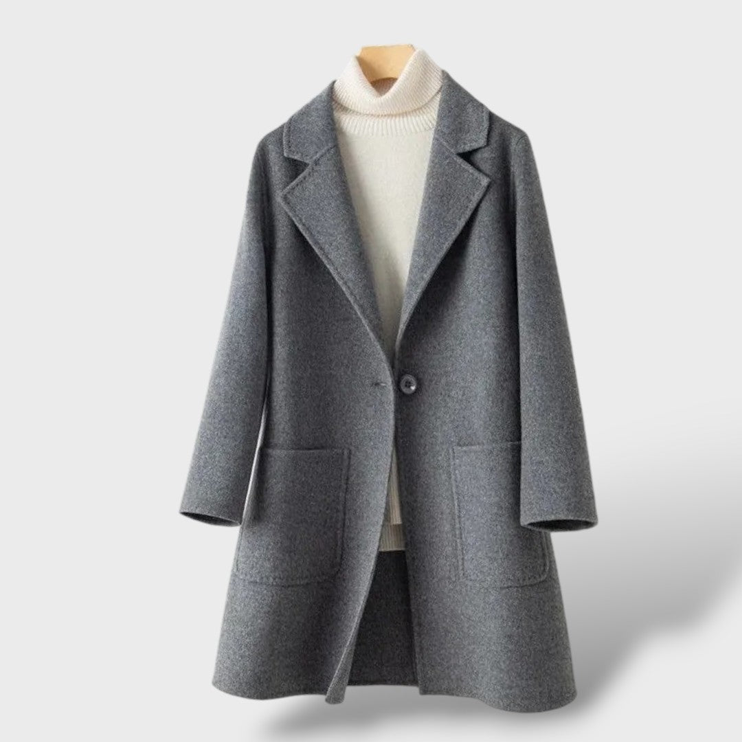 Cappotto di Lana in Stile Coreano da Donna