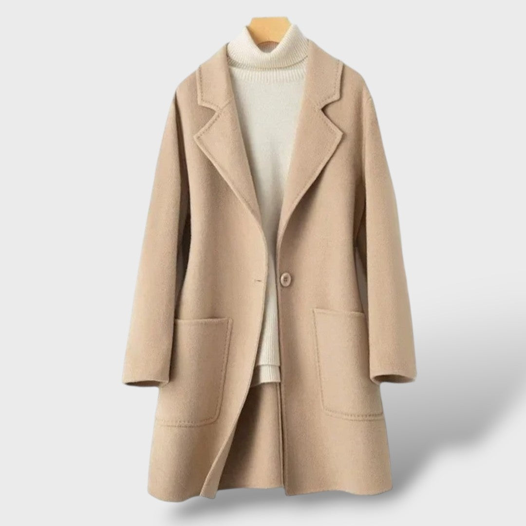 Cappotto di Lana in Stile Coreano da Donna