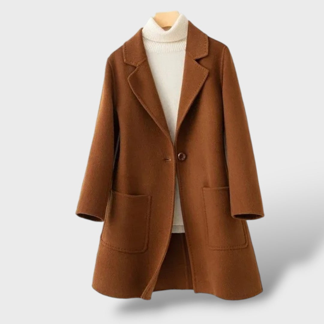 Cappotto di Lana in Stile Coreano da Donna
